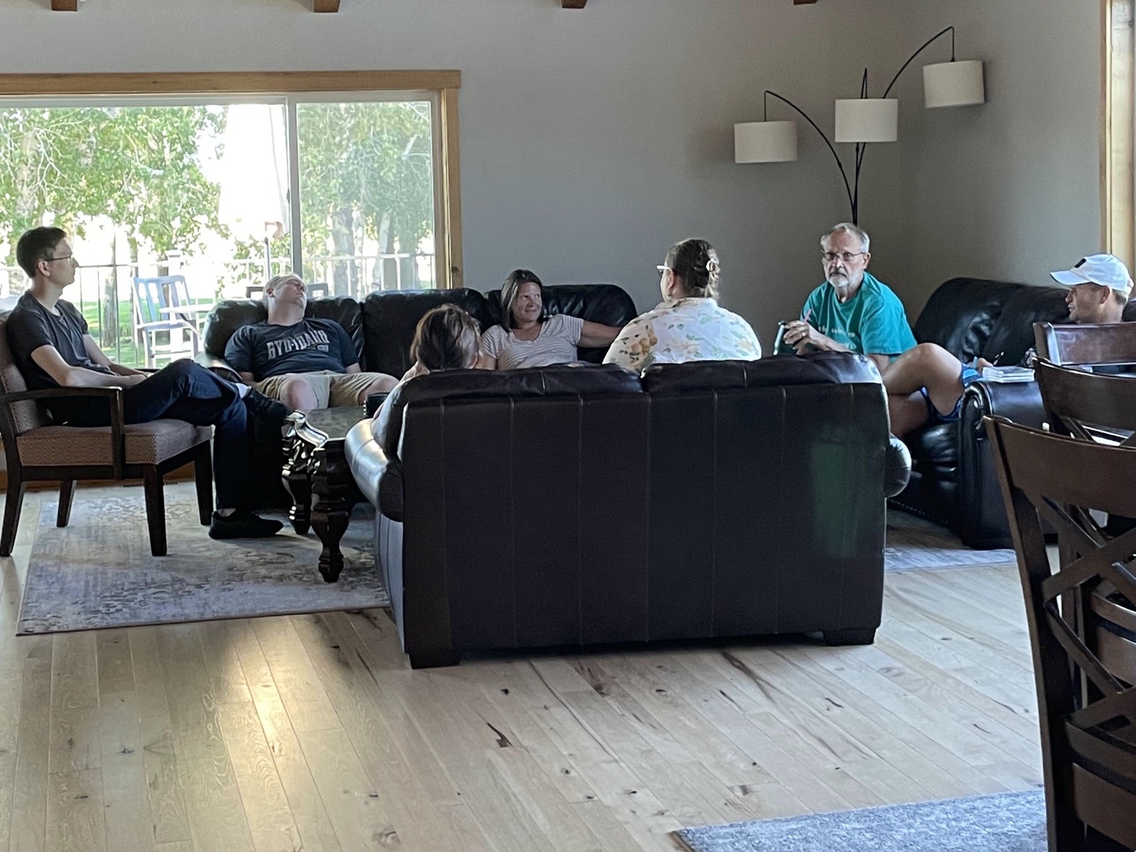 Team gathering indoors